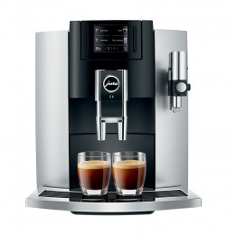 Robot café JURA E8 Platine et 3 paquets de 250g de café en grains et 2 verres expresso Cafés Richard 8cl offerts