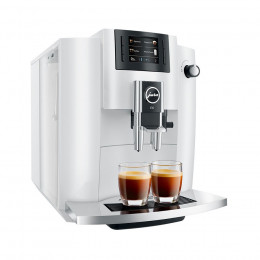Robot café JURA E6 Piano White et 3 paquets de 250g de café en grains et 2 verres expresso Cafés Richard 8cl offerts